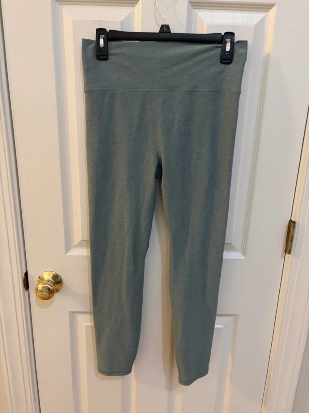 Vuori Clean Elevation High Rise 7/8 Leggings - Heathered Seafoam Green - Picture 3 of 7